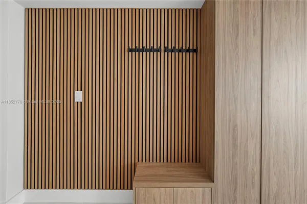 a view of a black gate