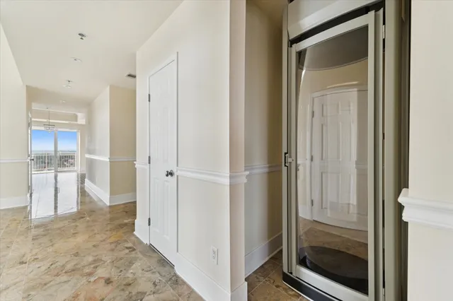 a view of a bathroom with a bathroom