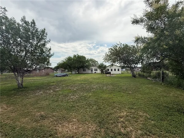 a view of yard with green space