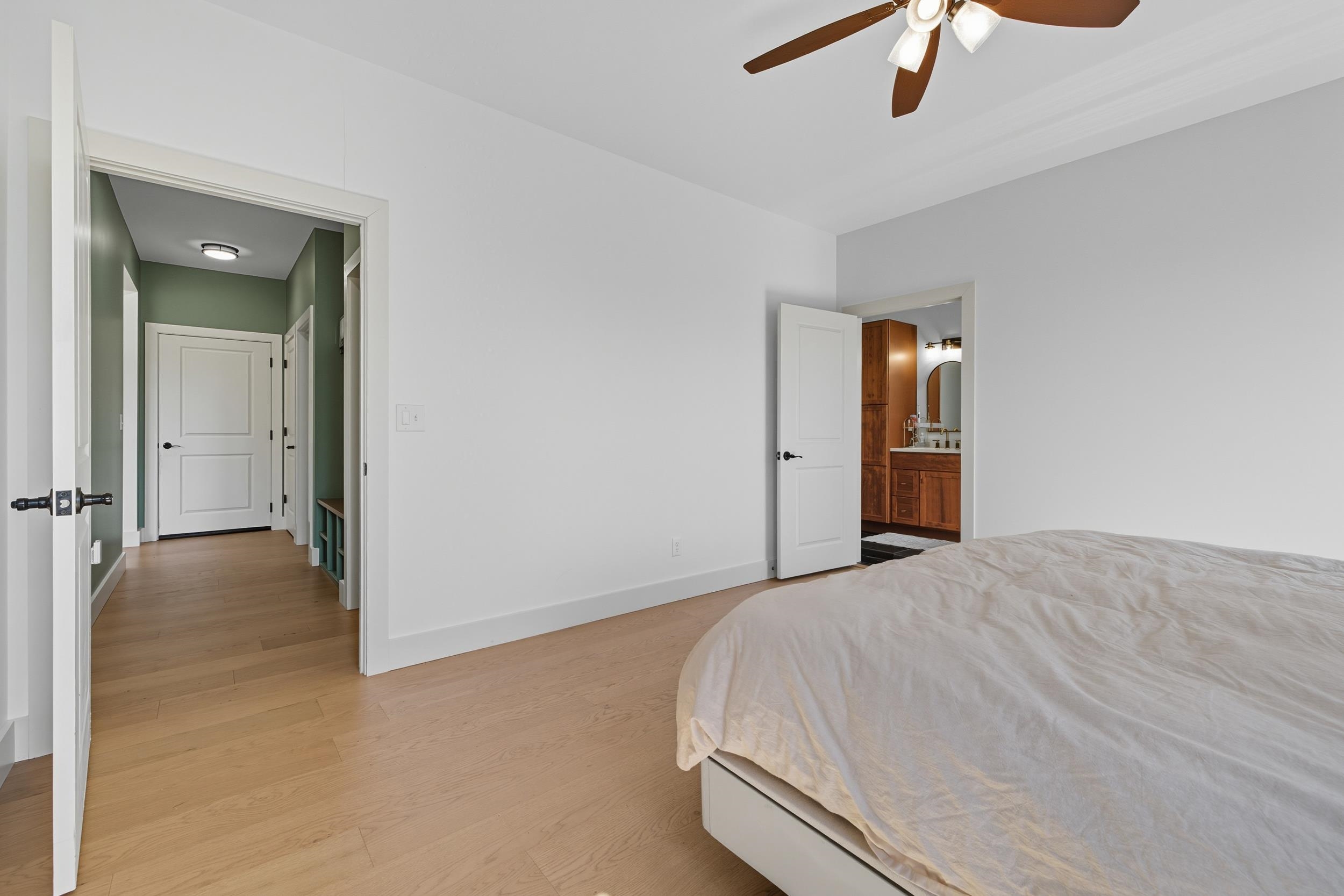 2430 Fadley Road Bridgewater, VA 22812 - Photo 33 of 66 a bedroom with a bed and ceiling fan