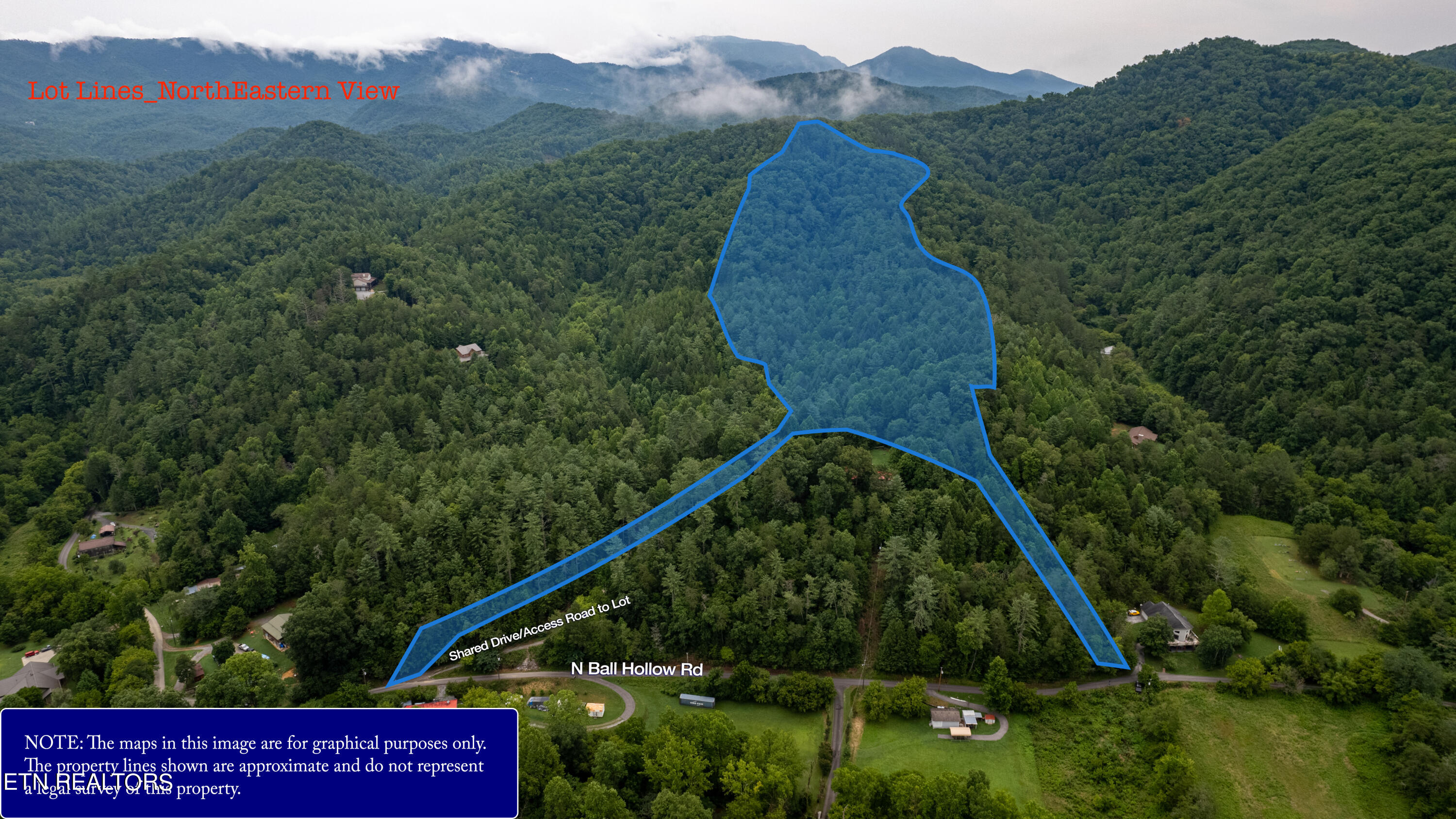 3740 North Ball Hollow Road Sevierville, TN 37876 - Photo 1 of 31 Lot Lines_NorthEastern View