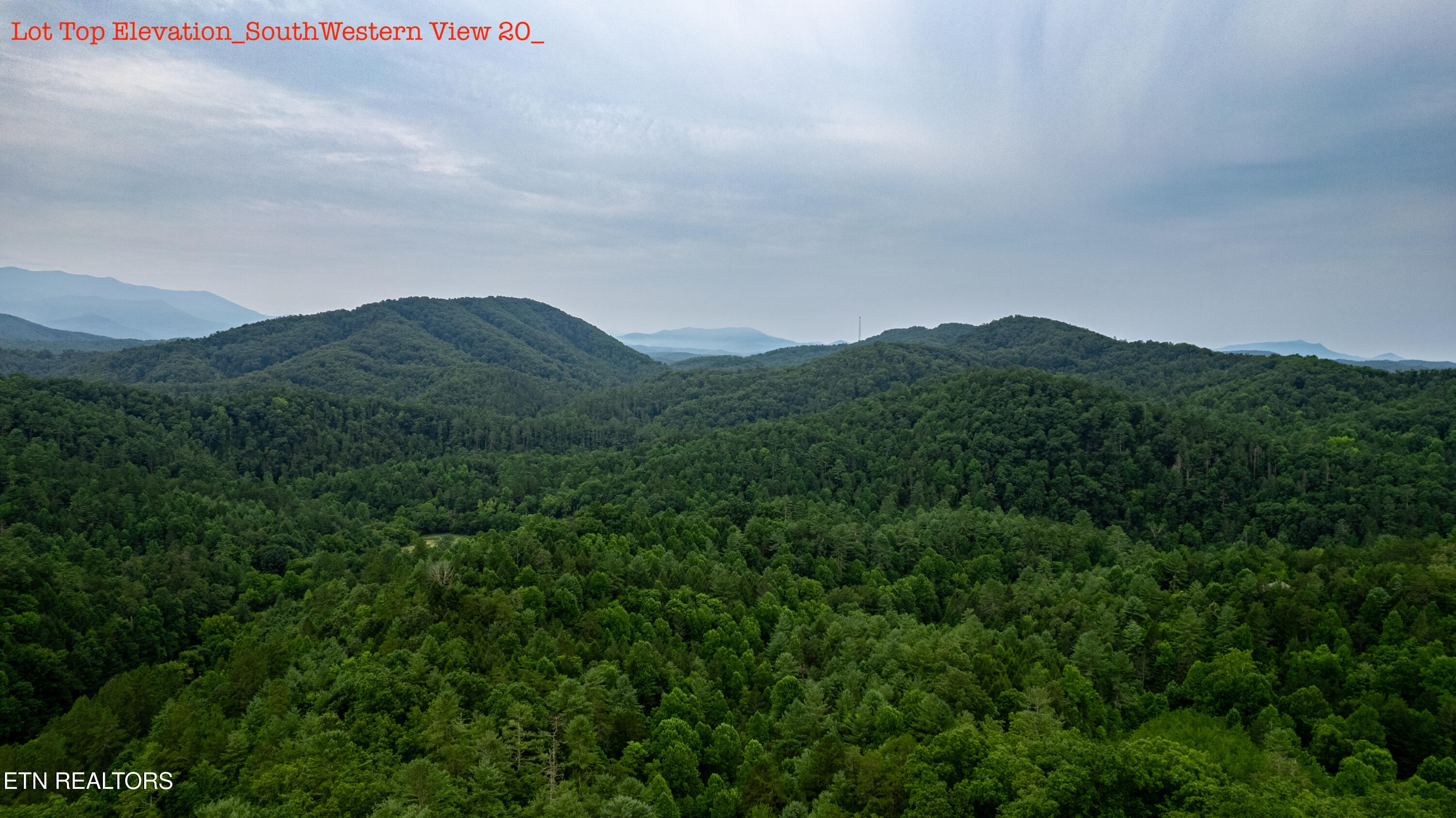 3740 North Ball Hollow Road Sevierville, TN 37876 - Photo 11 of 31 Lot Top Elevation_SouthWestern View 20_