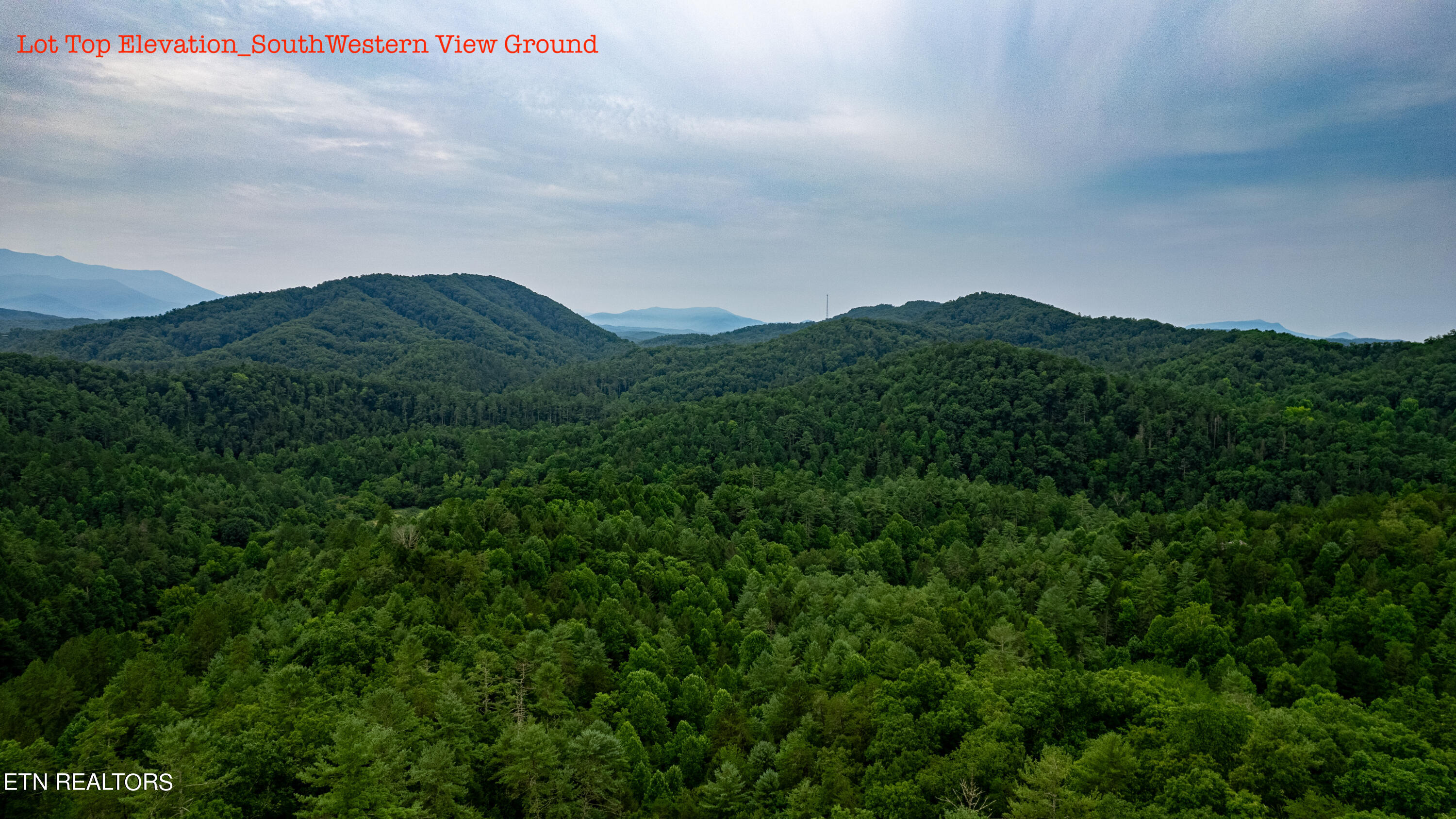 3740 North Ball Hollow Road Sevierville, TN 37876 - Photo 12 of 31 Lot Top Elevation_SouthWestern View Grou