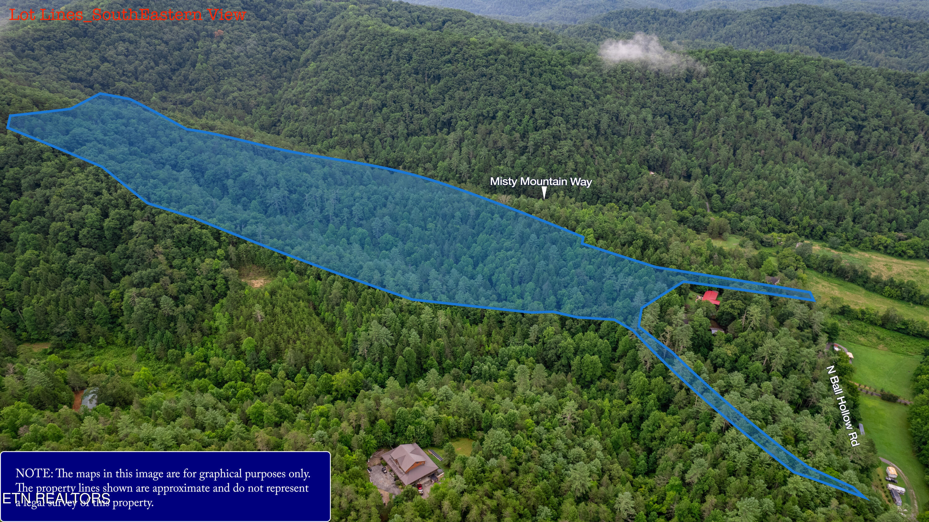 3740 North Ball Hollow Road Sevierville, TN 37876 - Photo 4 of 31 Lot Lines_SouthEastern View