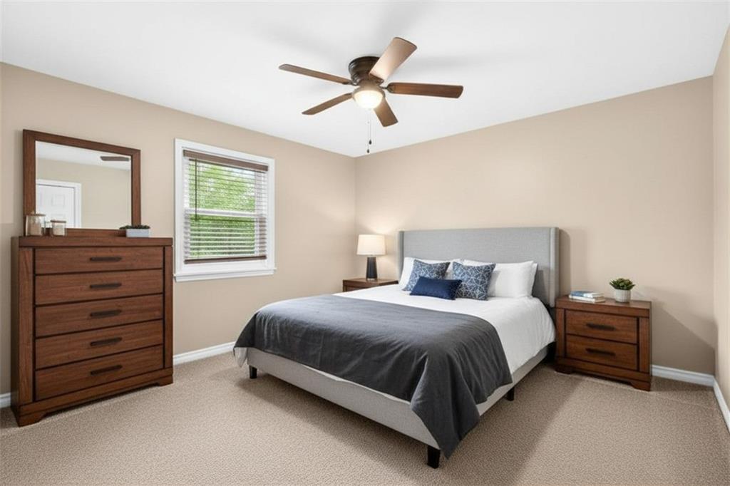 124 Bunker Hill Road Aliquippa, PA 15001 - Photo 23 of 37 a bedroom with a bed and a dresser