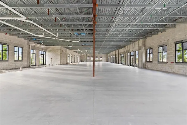 a view of a hall with a building