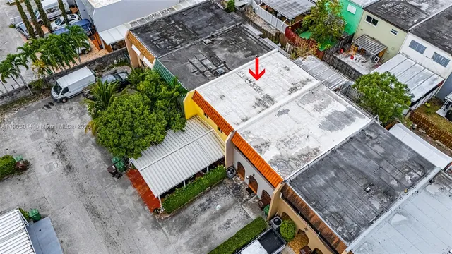 an aerial view of a city