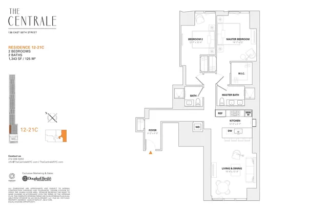 $2,475,000 | 138 East 50th Street, Unit 12C | Midtown East
