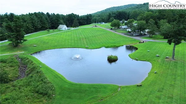 a view of a golf ground with a park