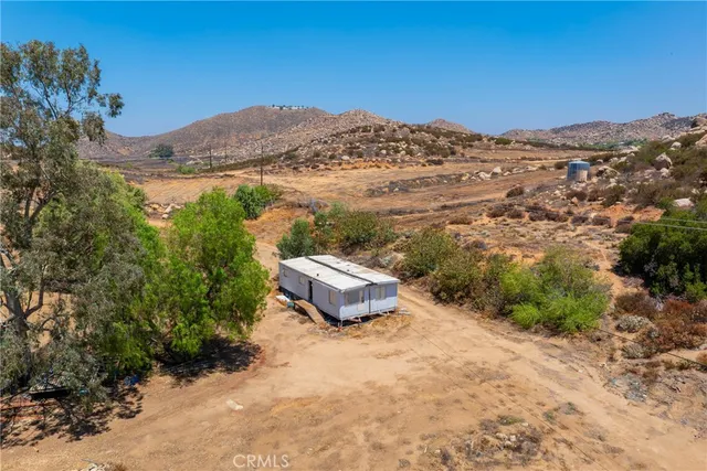 a view of a mountain with a outdoor space