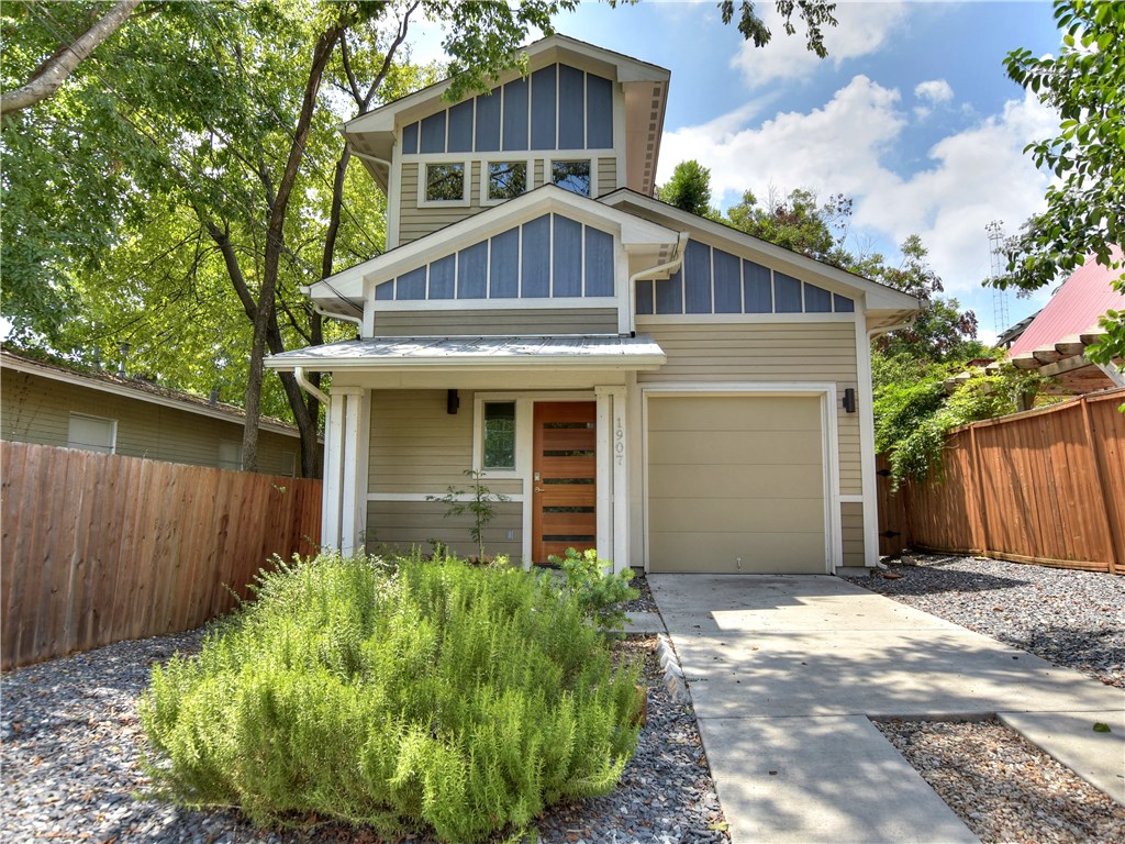 1907 East 20th Street Austin, TX 78722 - Photo 1 of 1 a front view of a house with garden