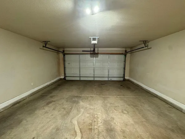 a view of a garage