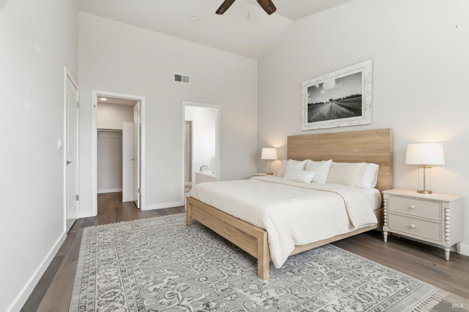 3769 Mocha Lane Santa Rosa, CA 95403 - Photo 13 of 38 a bedroom with a bed and a painting on the wall