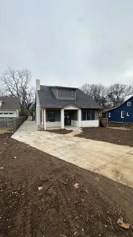a front view of a house with a space