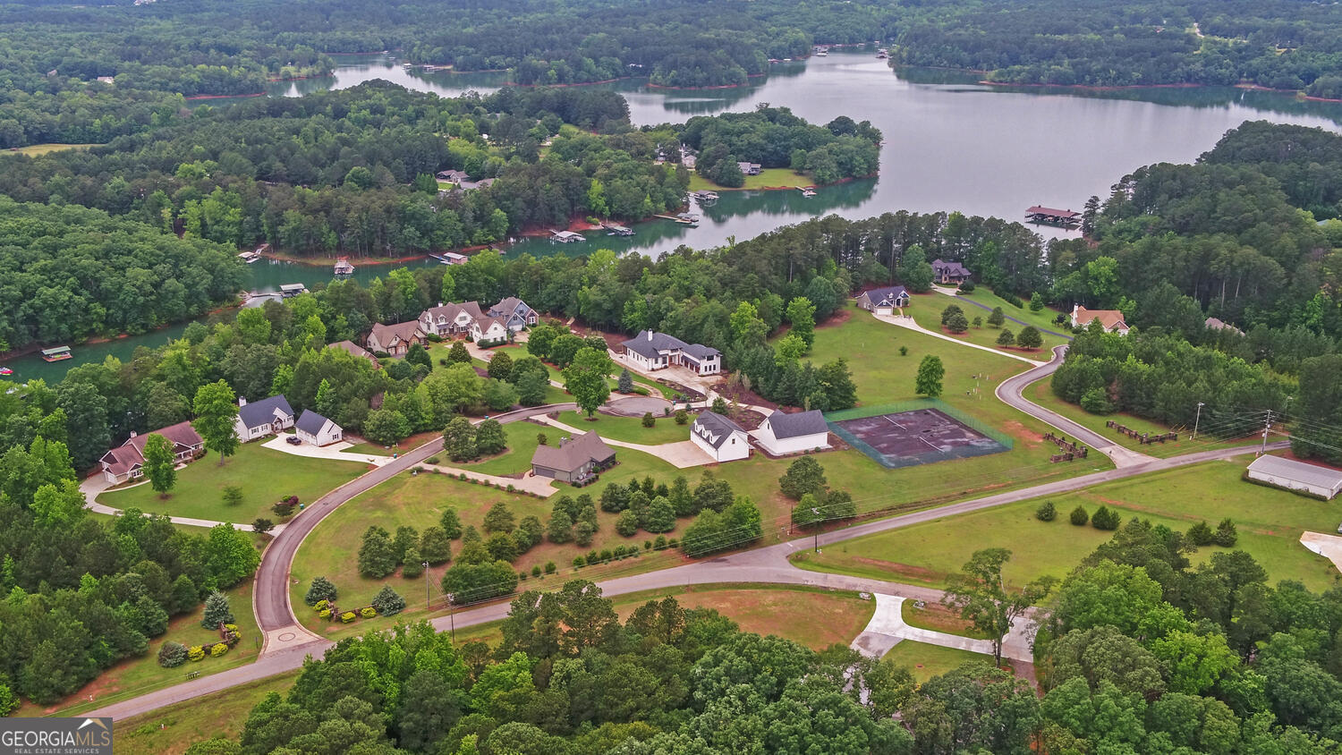 60 Villa Courts Hartwell, GA 30643 - Photo 45 of 47 an aerial view of a house
