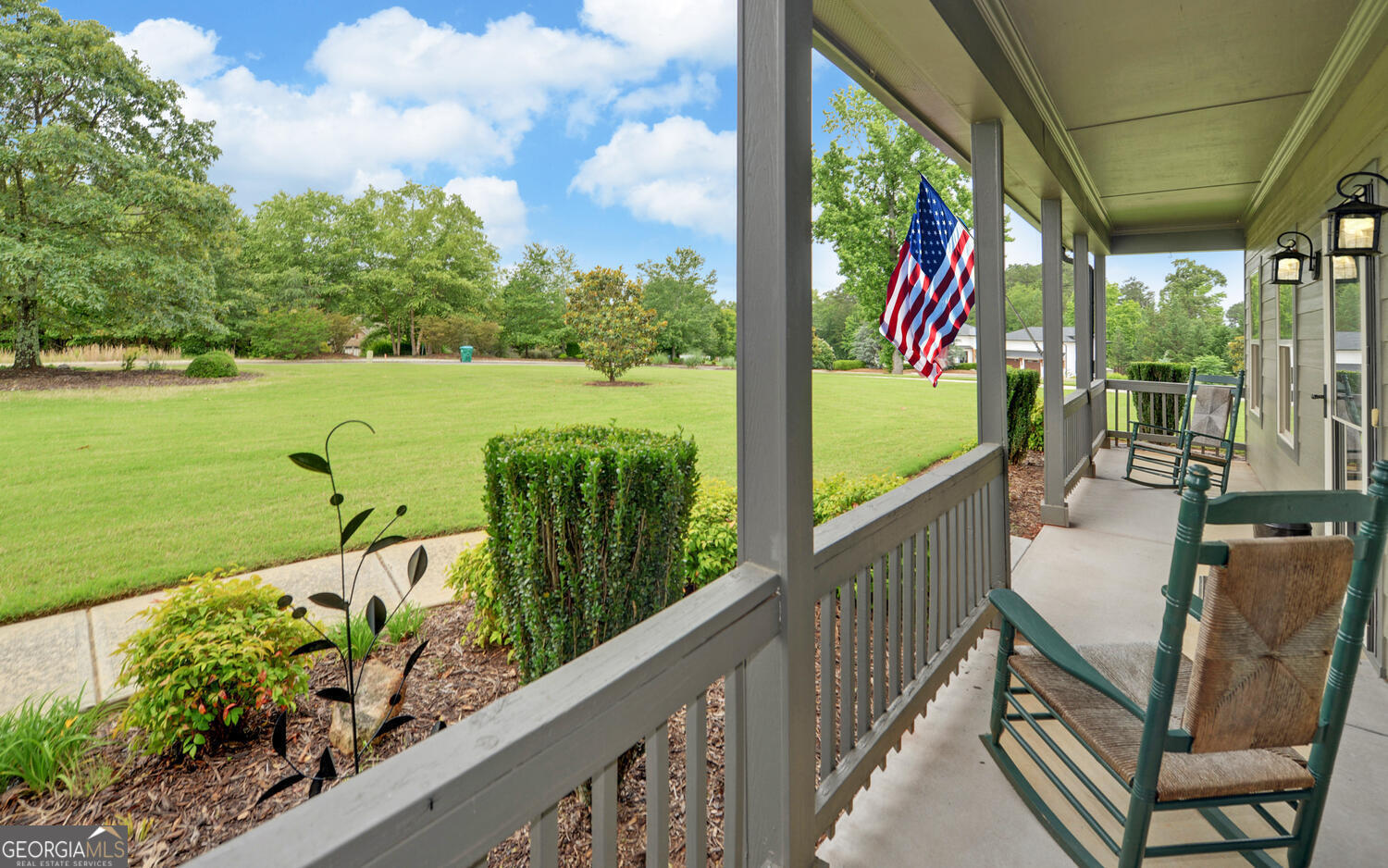 60 Villa Courts Hartwell, GA 30643 - Photo 5 of 47 a view of a two chair in the balcony next to a yard