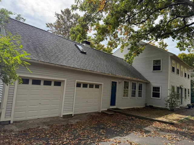 a front view of a house