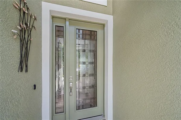 a view of a bathroom from a hallway