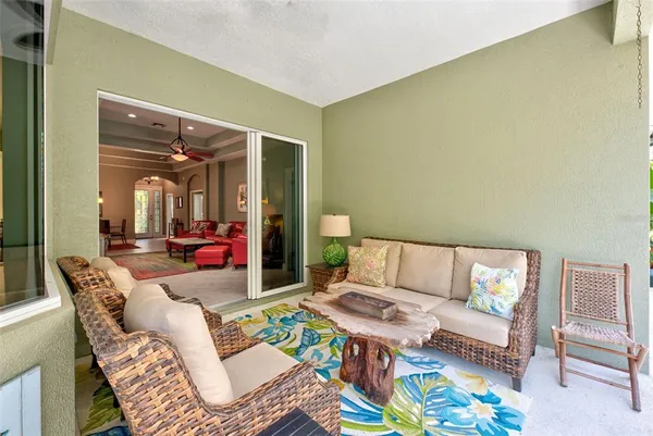 a car parked in a garage