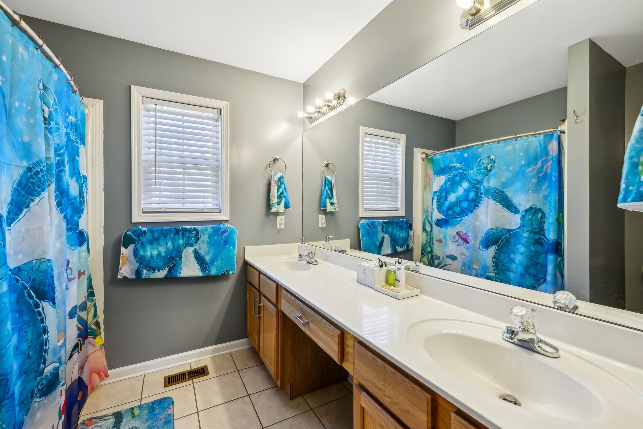 819 Blakemore Road Dickson, TN 37055 - Photo 27 of 54 a bathroom with a sink double vanity and a mirror
