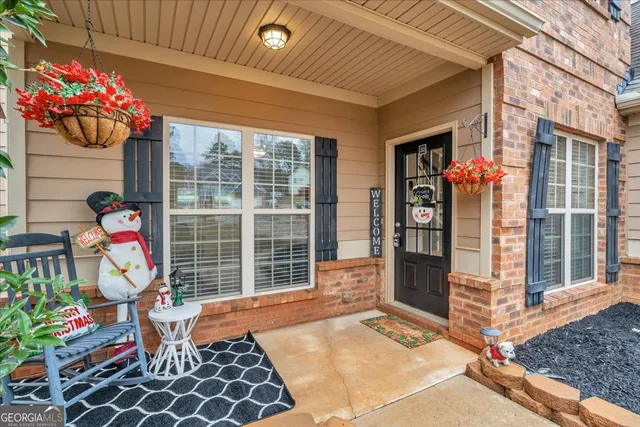 a front view of a house