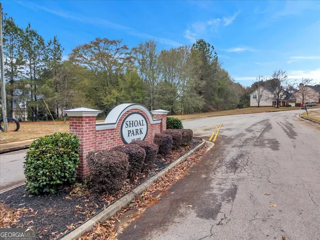 a view of a backyard with mountain view