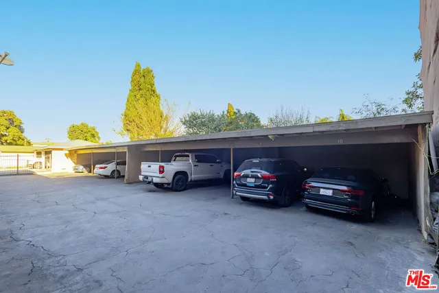 a car parked in front of a building