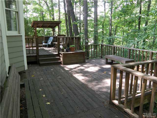 2508 Ashley Court Raleigh, NC 27607 - Photo 12 of 12 Multi-level deck has lots of possibilities. Patio/Deck