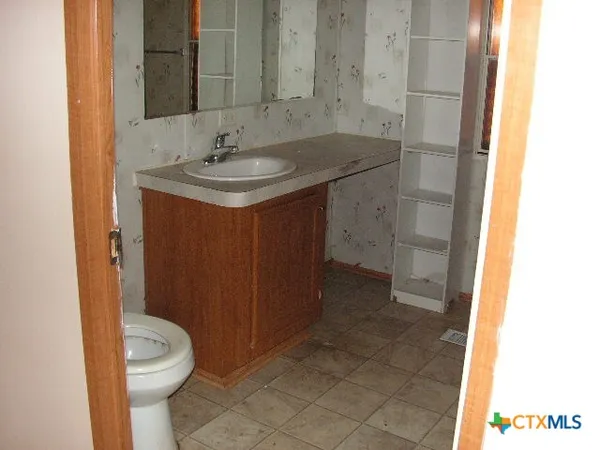 a close view of closet