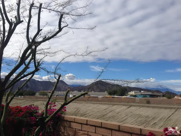 a view of a sky from a building