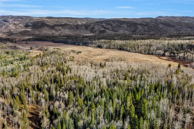 a view of a backyard of a house