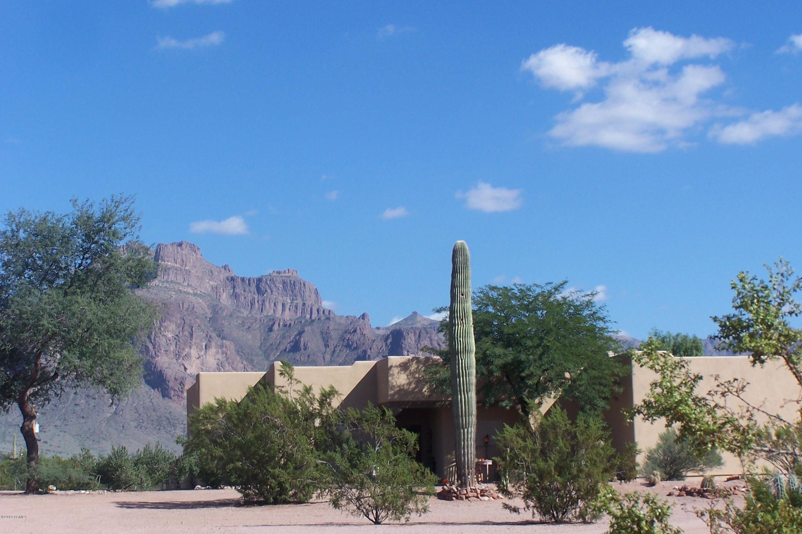 1381 North Cortez Road Apache Junction, AZ 85119 - Photo 36 of 38 Front Angle View w/Mtns