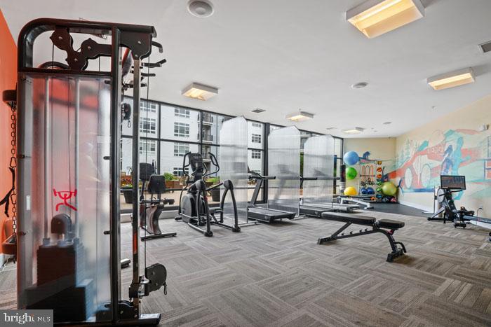 131 Bridge Street, Unit 2B22416 Phoenixville, PA 19460 - Photo 90 of 104 a view of a room with gym equipment