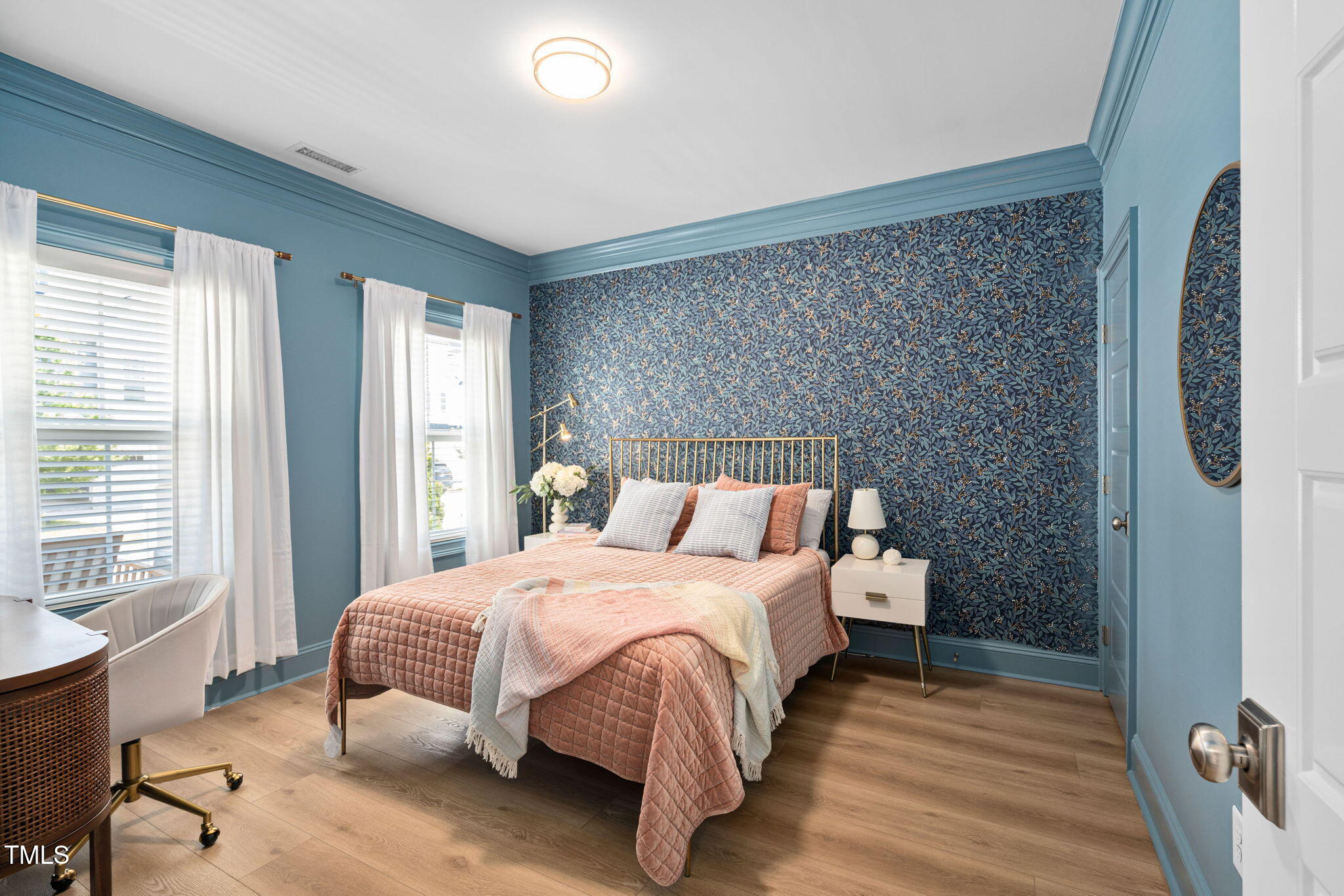 1344 Brown Velvet Lane Apex, NC 27523 - Photo 2 of 63 a bed room with a bed and a chair