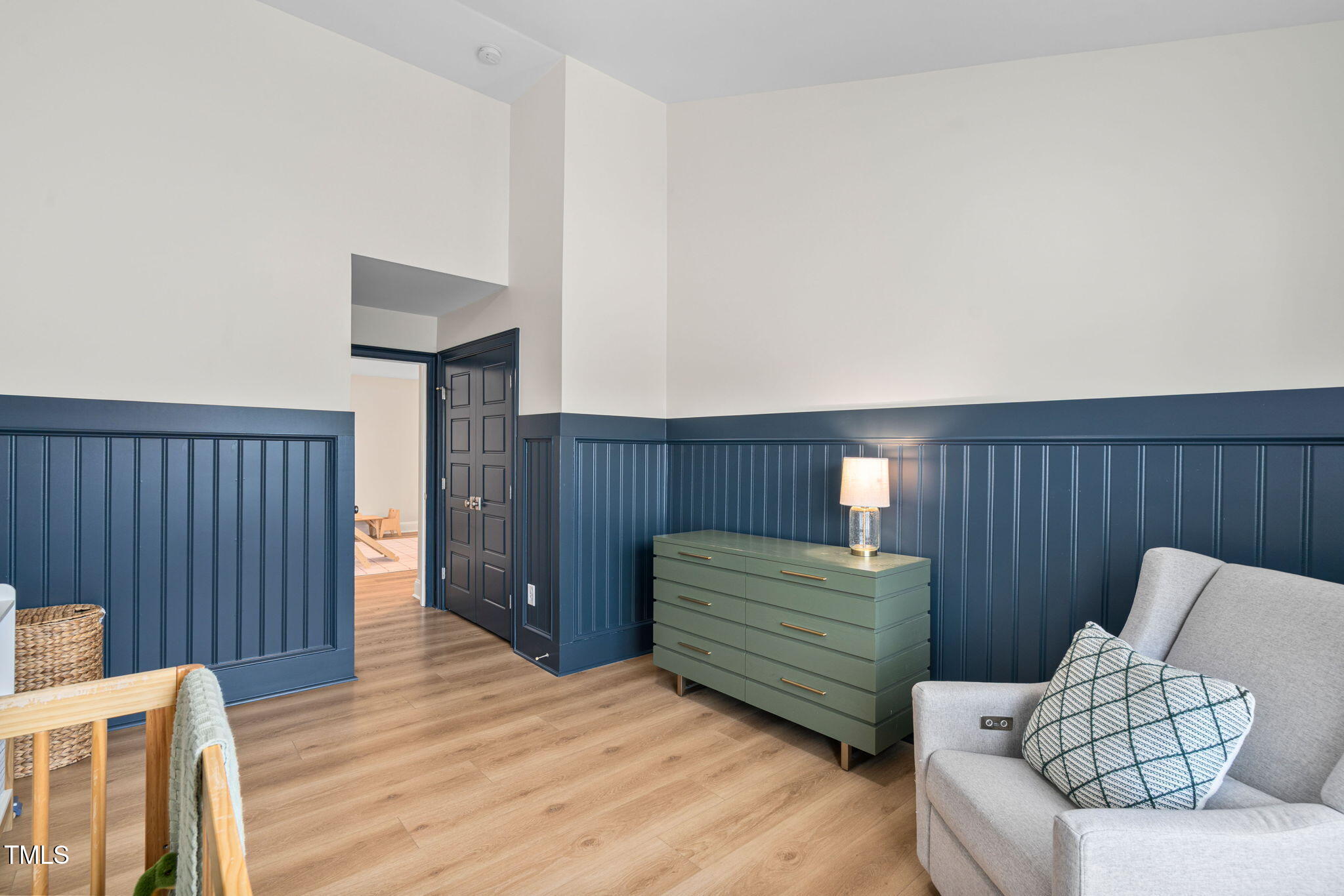 1344 Brown Velvet Lane Apex, NC 27523 - Photo 29 of 63 a view of hallway with couch and wooden floor
