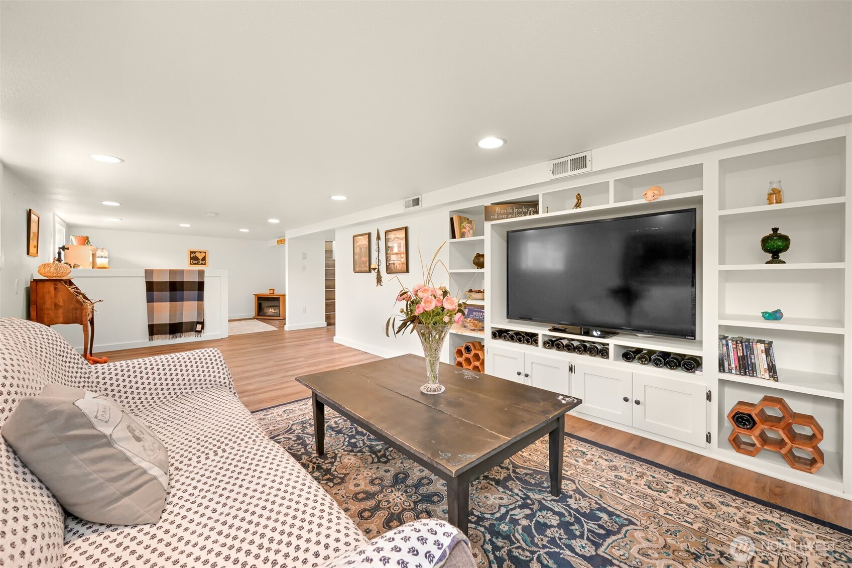 8490 Benson Road Lynden, WA 98264 - Photo 24 of 40 a living room with furniture and a flat screen tv