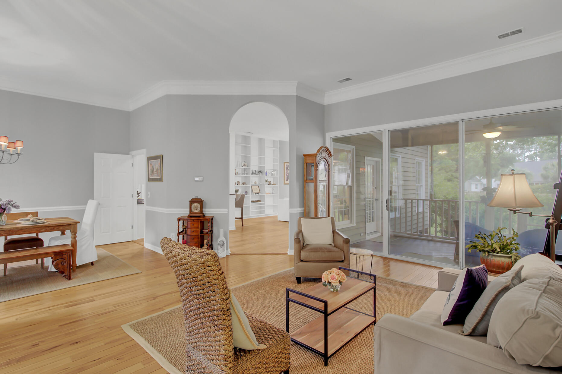 3089 Linksland Road Mount Pleasant, SC 29466 - Photo 10 of 34 living room to kitchen