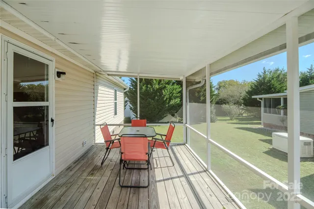 a outdoor view with a sitting space