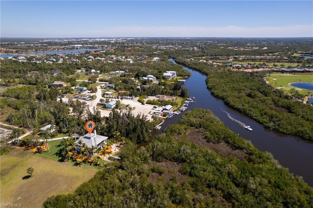 18481 Pioneer Road Fort Myers, FL 33908 - Photo 4 of 44 Bird's eye view showing waterway to the Gulf