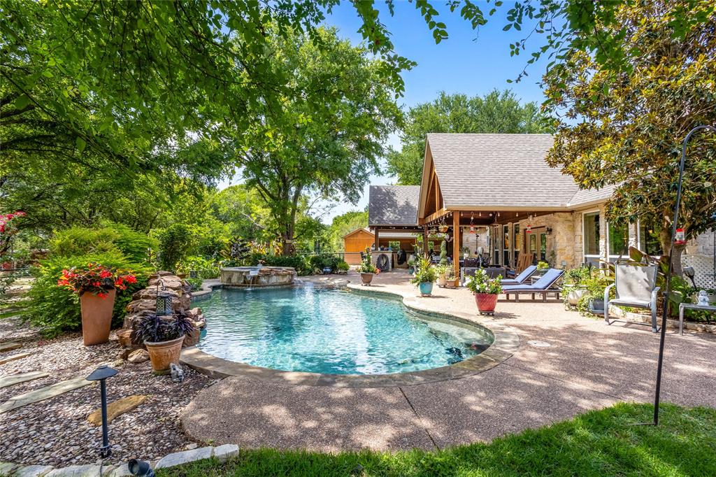 110 Bent Creek Ranch Court Fort Worth, TX 76126 - Photo 24 of 40 a view of a house with backyard porch and sitting area
