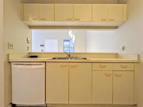 a view of white cabinets