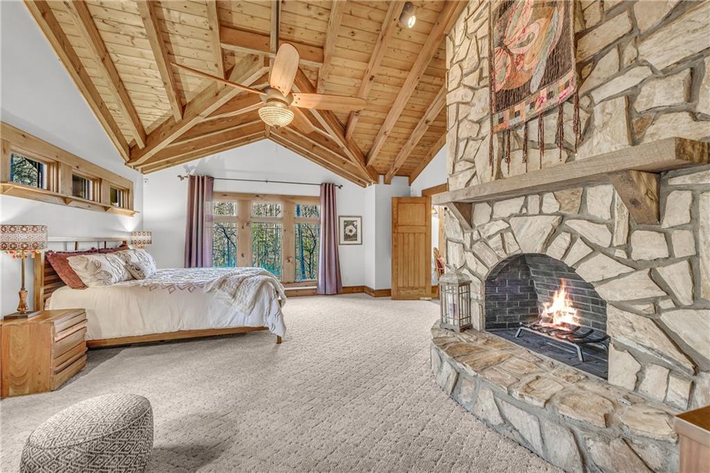 740 Little Rock Creek Road Cherry Log, GA 30522 - Photo 49 of 98 a living room with furniture and a fireplace