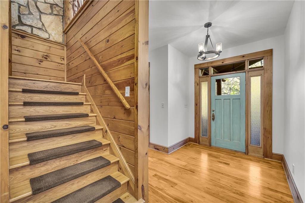 740 Little Rock Creek Road Cherry Log, GA 30522 - Photo 67 of 98 a view of entryway and hall with wooden floor