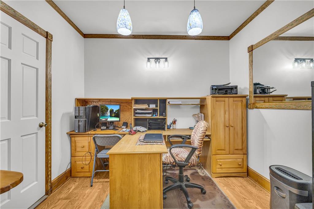 740 Little Rock Creek Road Cherry Log, GA 30522 - Photo 71 of 98 a view of a dining room with furniture and a chandelier