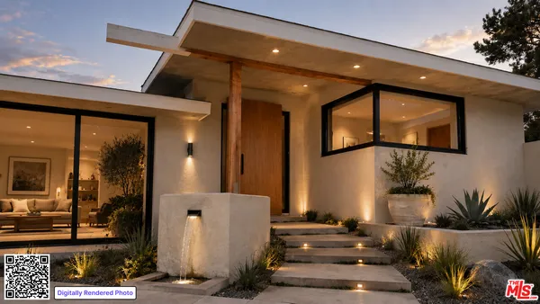 a view of a house with a door