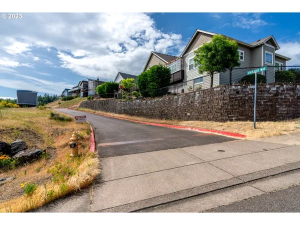 a view of a lake with a mountain