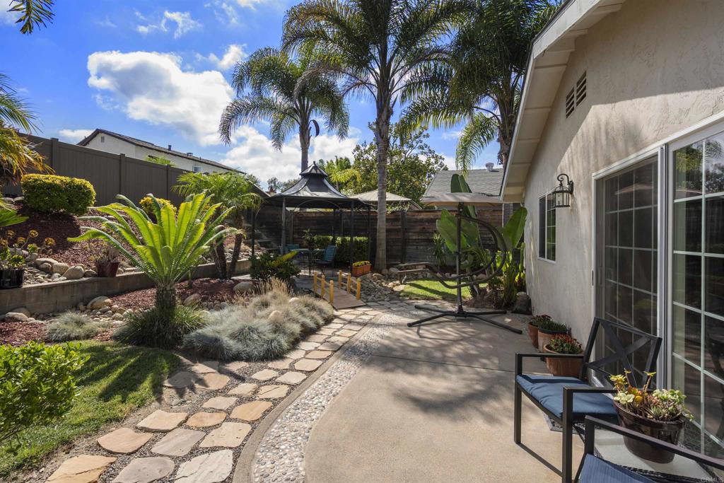 4627 Huggins Street University City, CA 92122 - Photo 31 of 54 a view of a backyard with a sitting area