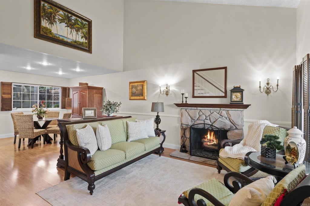 4627 Huggins Street University City, CA 92122 - Photo 46 of 54 a living room with furniture and a fireplace