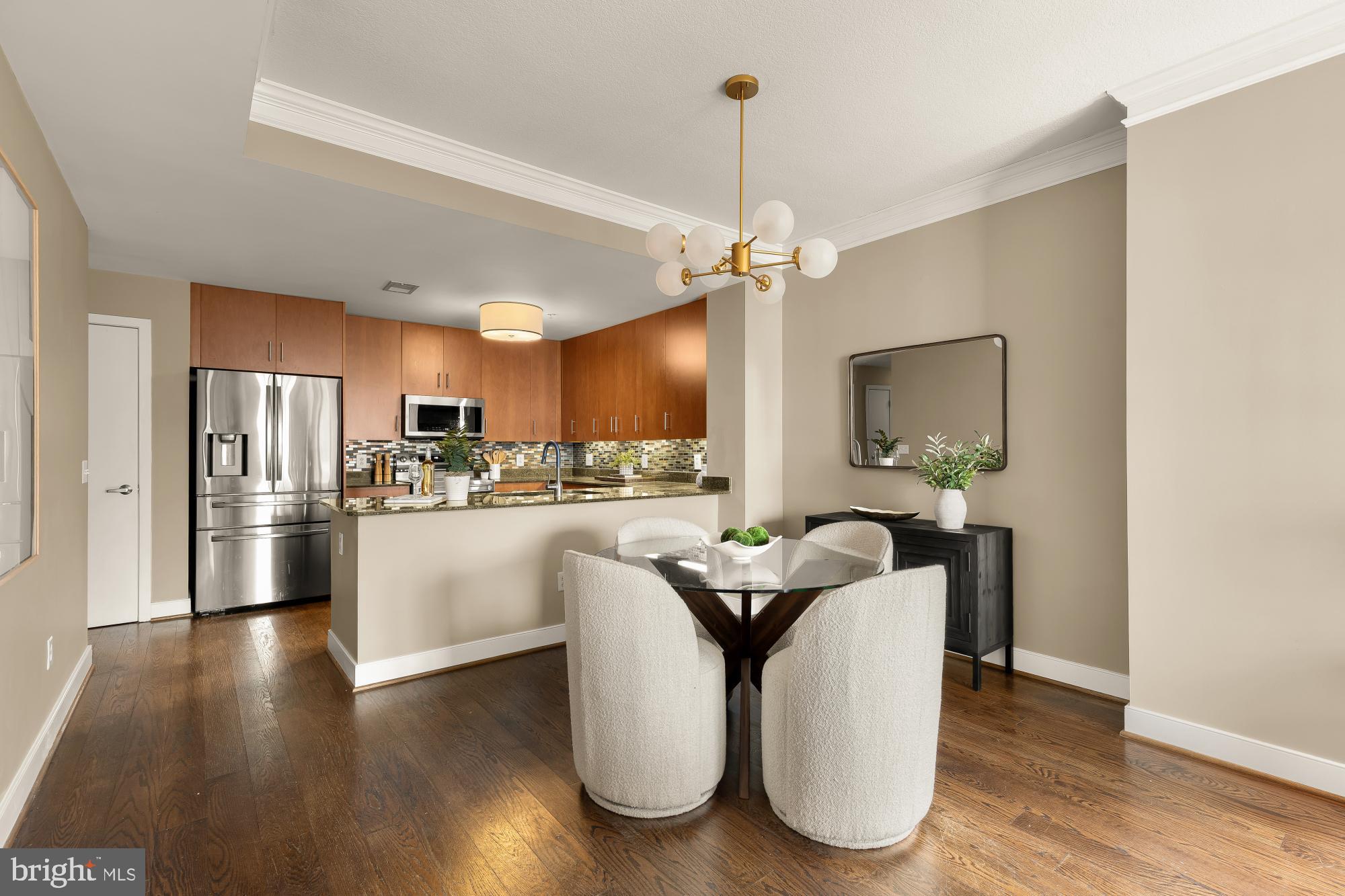 910 M Street Northwest, Unit 804 Washington, DC 20001 - Photo 14 of 32 Modern elegance in a bright dining space.