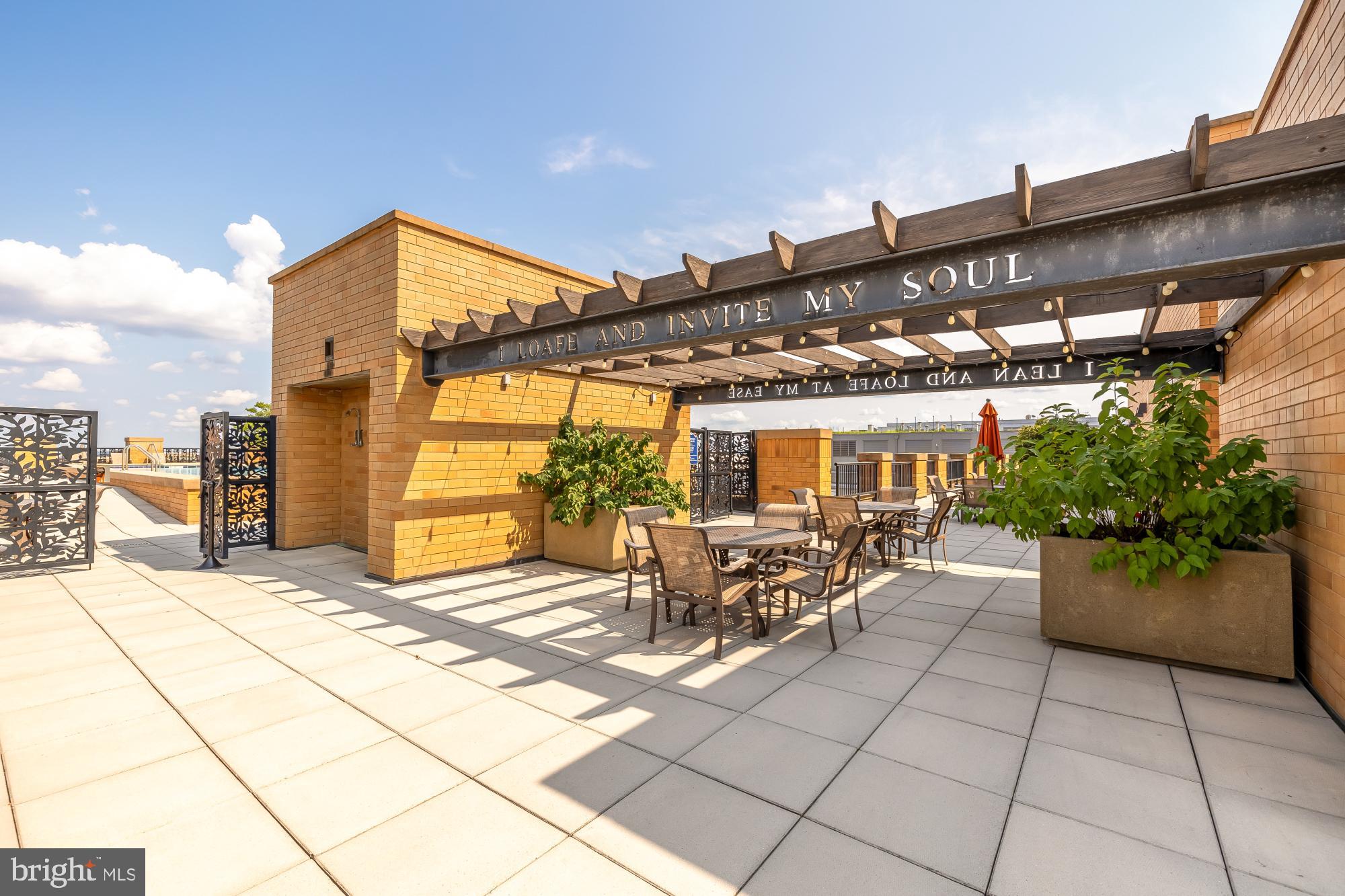 910 M Street Northwest, Unit 804 Washington, DC 20001 - Photo 29 of 32 Serene rooftop retreat with inviting views.
